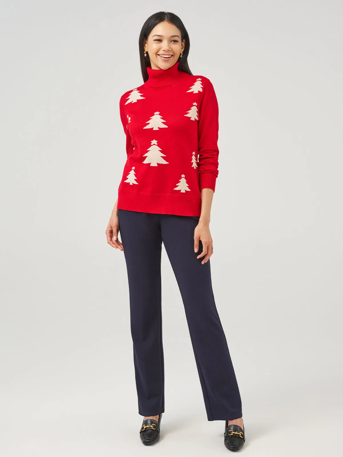 Christmas Tree Jacquard Turtleneck Pullover sold by 89th & Madison product image thumbnail 4