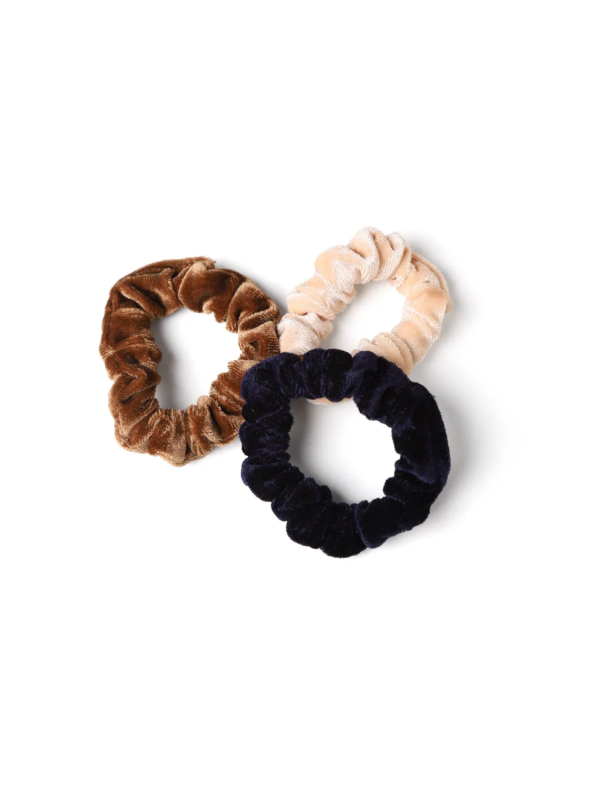 3-Pack Thin Velvet Scrunchies sold by 89th & Madison
