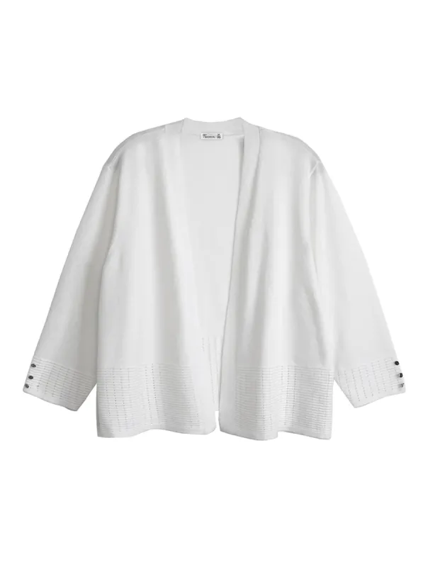 Texture Stitch Hem Cardigan sold by 89th & Madison