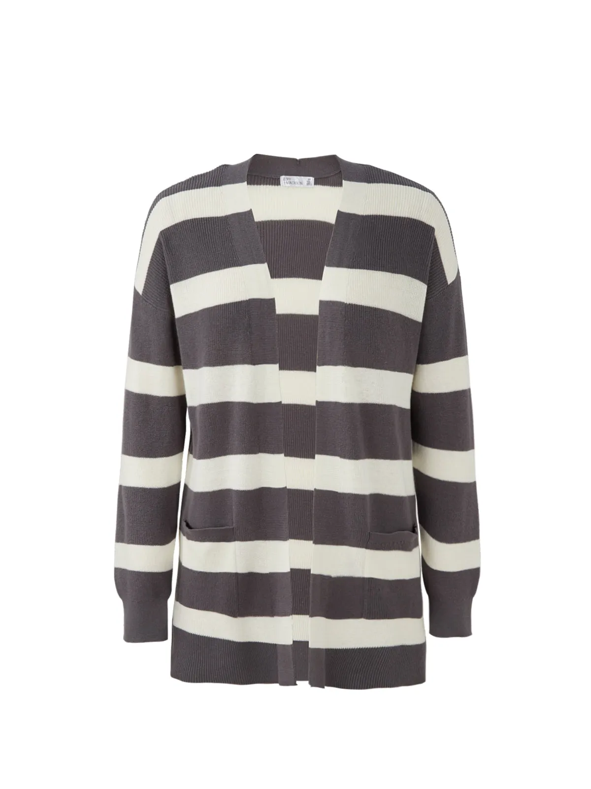 Striped Stitch Open Cardigan sold by 89th & Madison