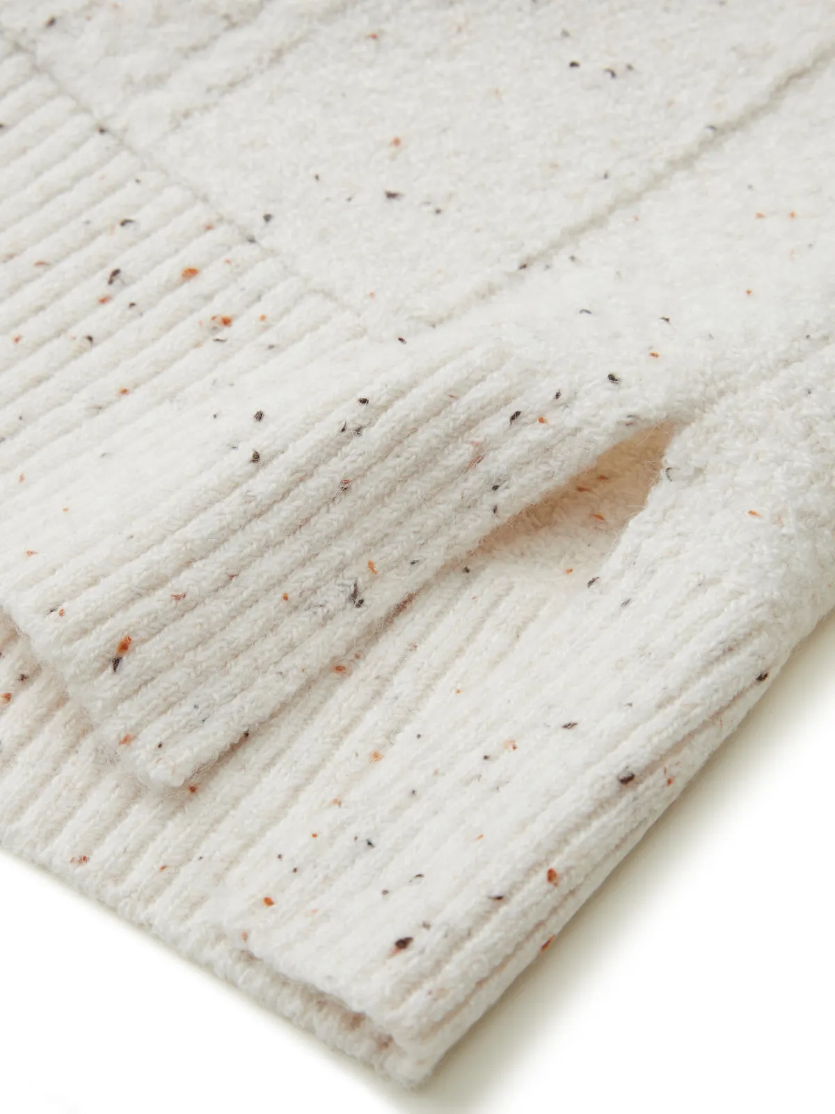 Mixed Cable Cowl Neck Side Split Pullover sold by 89th & Madison product image thumbnail 4