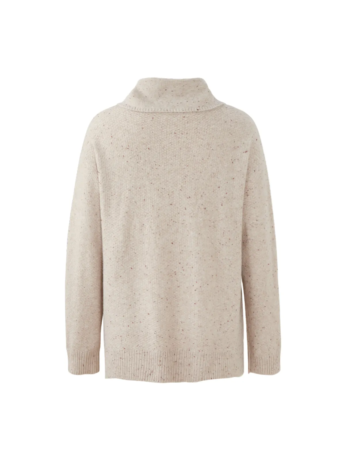 Mixed Cable Cowl Neck Side Split Pullover sold by 89th & Madison product image thumbnail 2