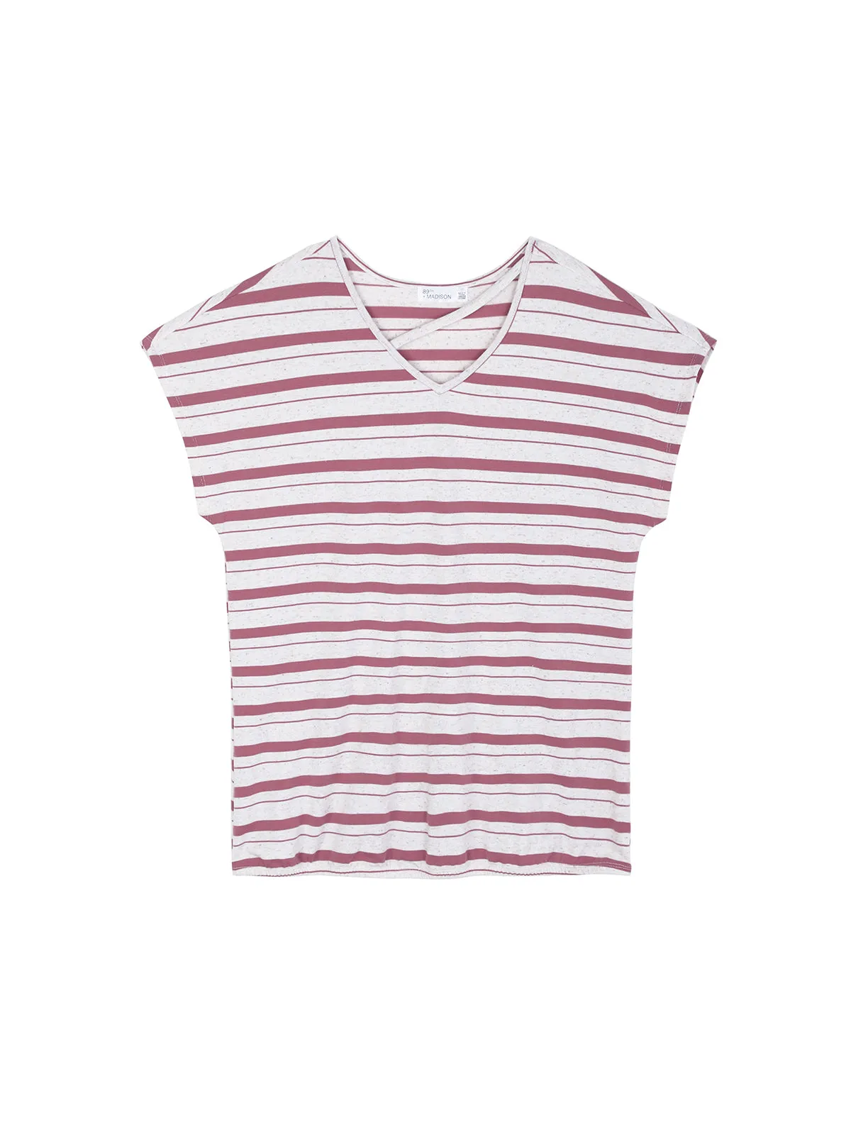 Dolman Short Sleeve V-Neck Tee sold by 89th & Madison product image thumbnail 3