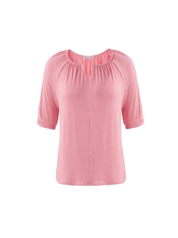 Split Scoop Neck sold by 89th & Madison