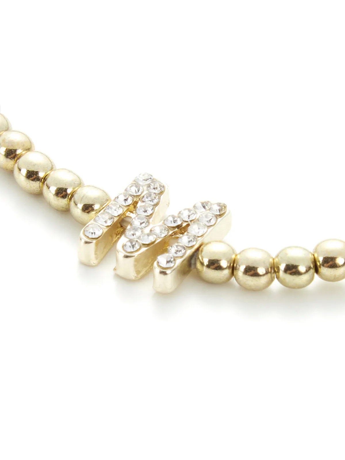 Gold M Ballchain Bracelet sold by 89th & Madison product image thumbnail 2