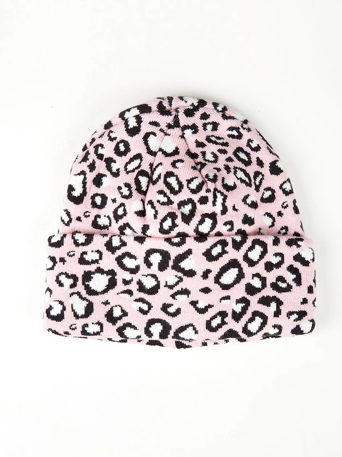 Leopard Knit Beanie sold by 89th & Madison product image thumbnail 4