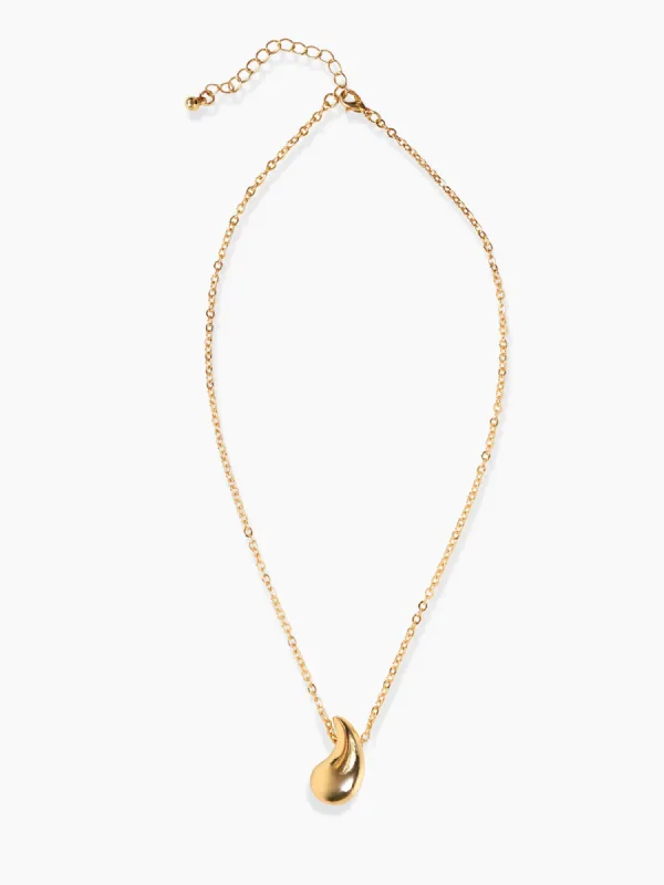 Mixed Metal Tear Drop Pendant Necklace sold by 89th & Madison