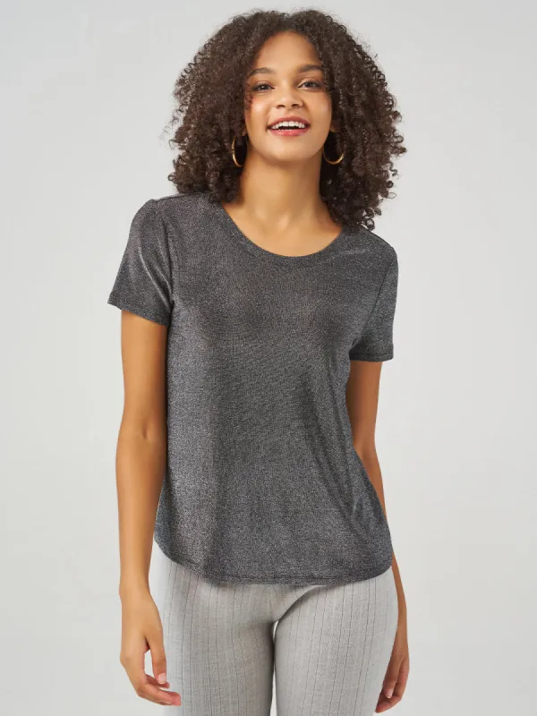 Scoop Neck Short Sleeve Tee sold by 89th & Madison