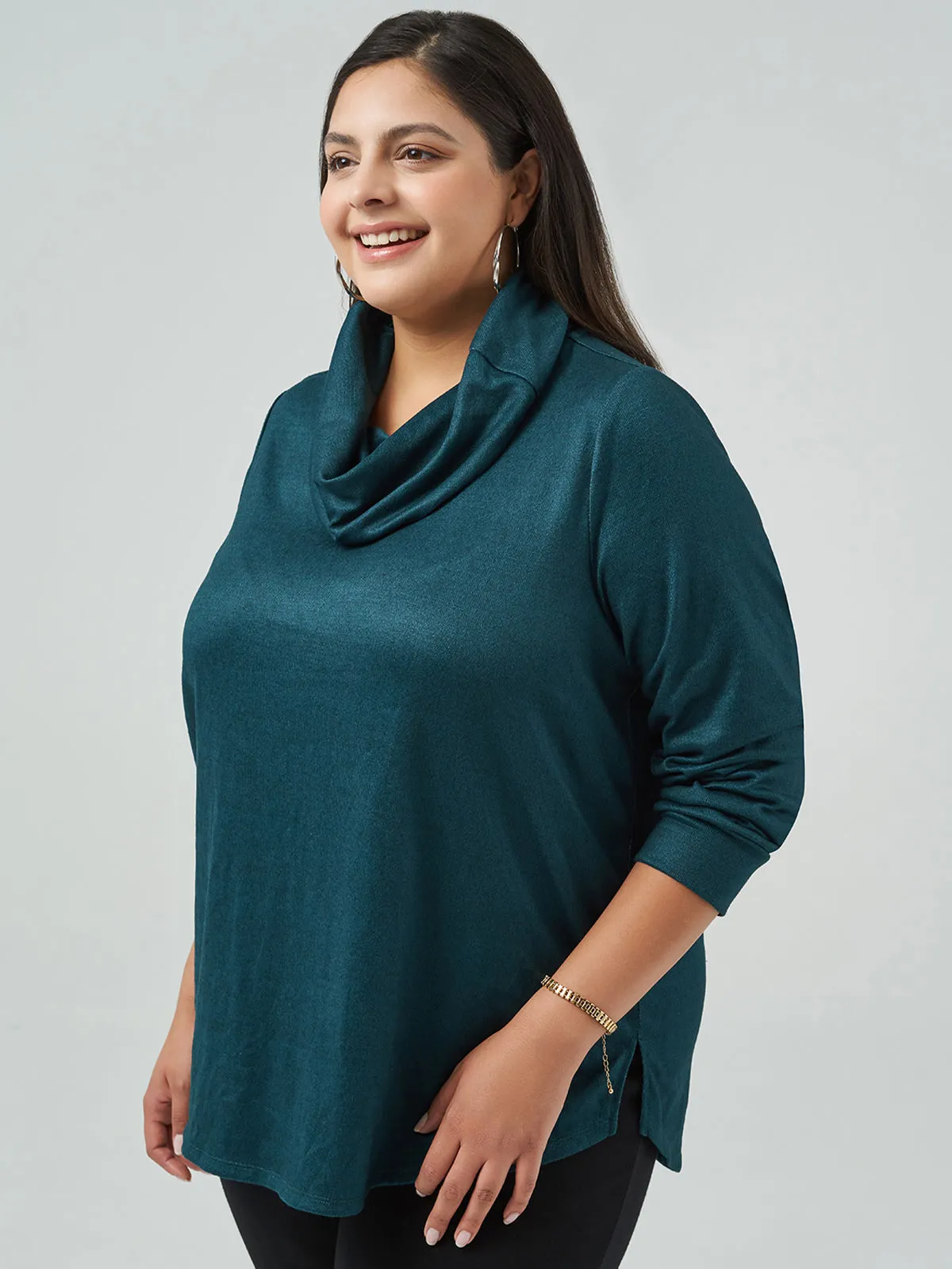 Plus Turtleneck Long Sleeve Top sold by 89th & Madison product image thumbnail 2