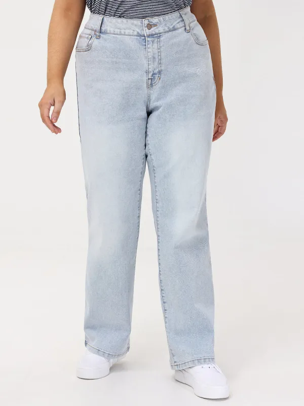 Plus Bootcut Mid Rise Jean In Stevie Wash sold by 89th & Madison