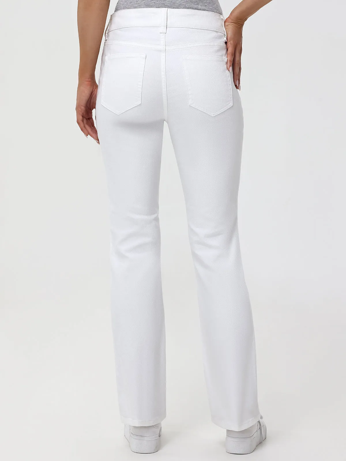 Bootcut Mid Rise Jean In Ivory sold by 89th & Madison product image thumbnail 3