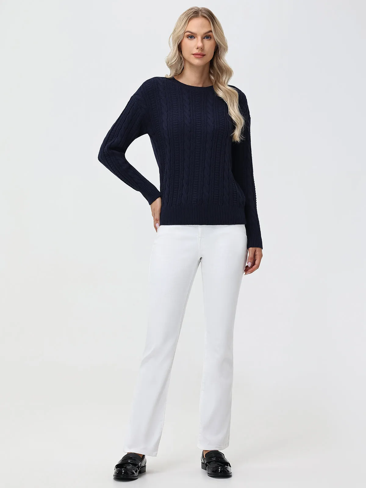 Bootcut Mid Rise Jean In Ivory sold by 89th & Madison product image thumbnail 2