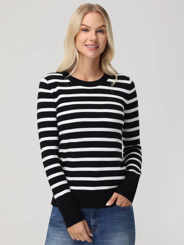 Stripe Crewneck Long Sleeve Pullover sold by 89th & Madison
