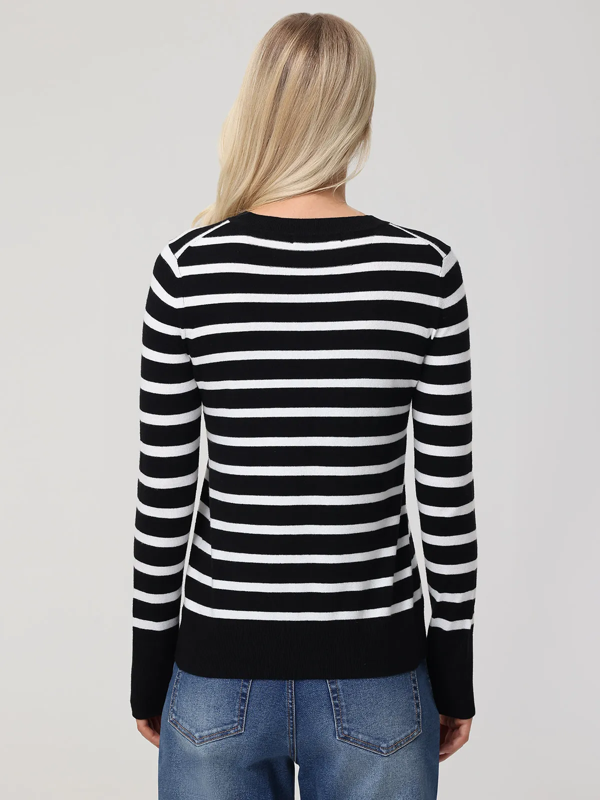 Stripe Crewneck Long Sleeve Pullover sold by 89th & Madison product image thumbnail 2