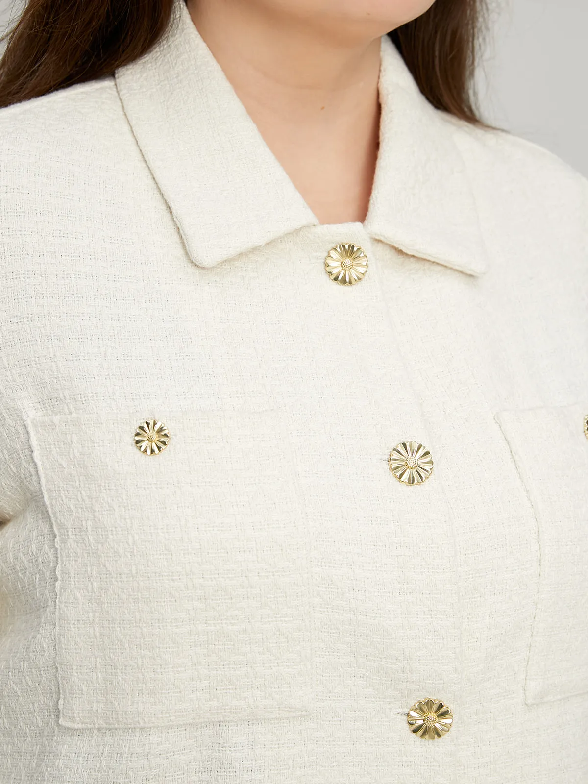 Plus Collared Tweed Jacket sold by 89th & Madison product image thumbnail 5