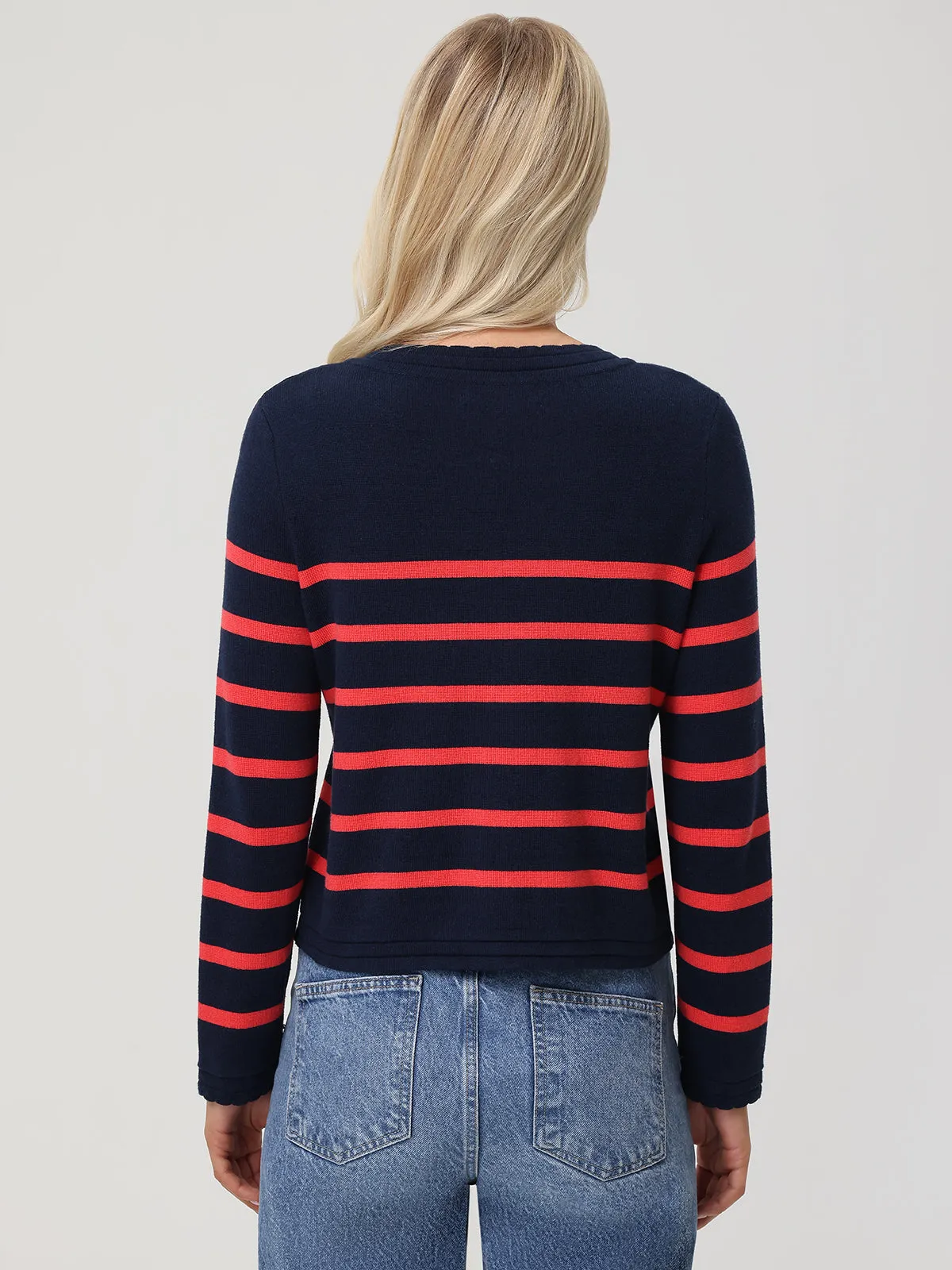 Stripe Button Front Cardigan sold by 89th & Madison product image thumbnail 2
