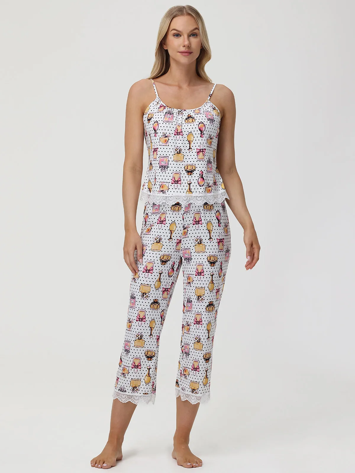 Print Cami Pajama Set sold by 89th & Madison product image thumbnail 3