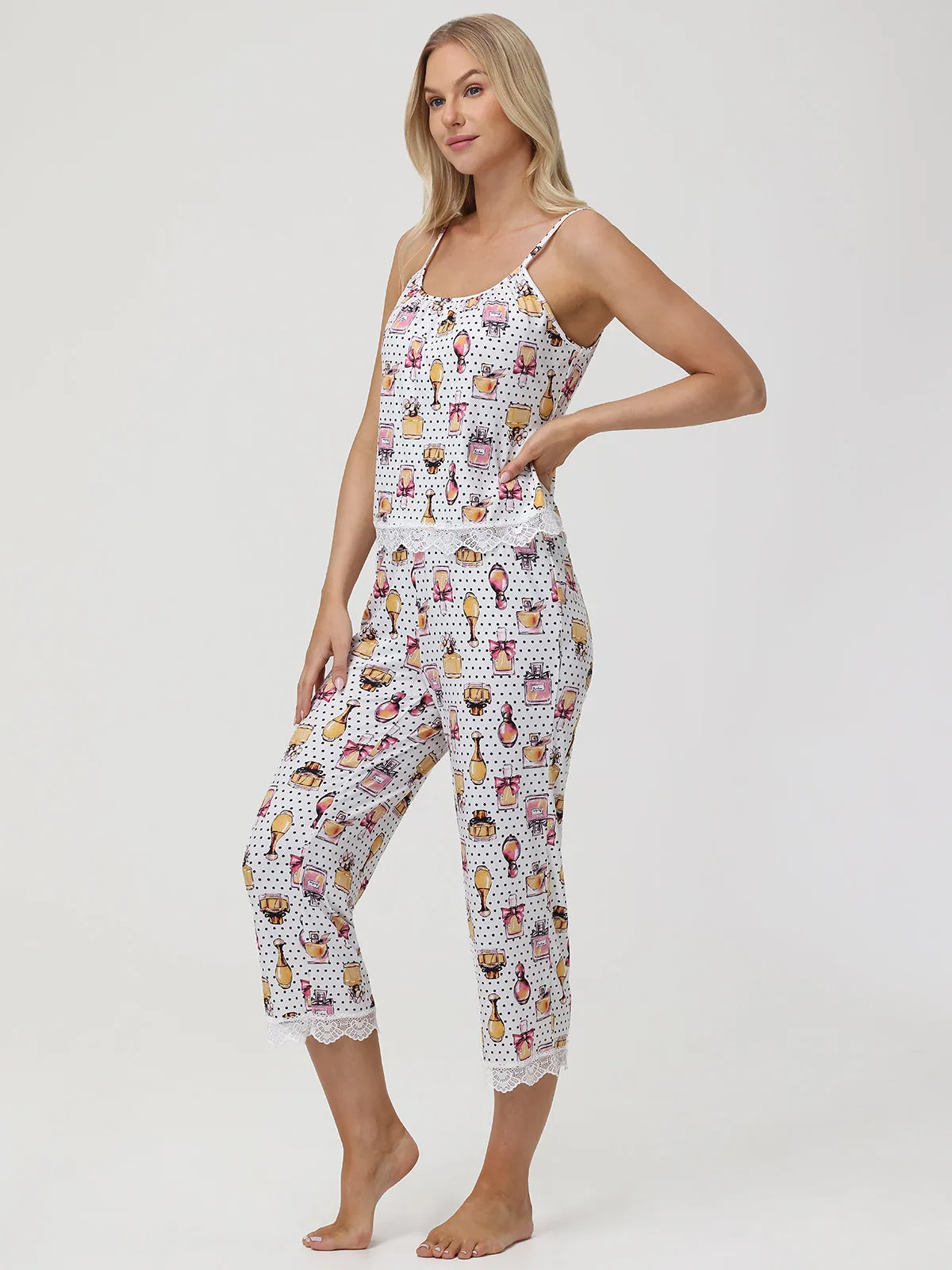 Print Cami Pajama Set sold by 89th & Madison product image thumbnail 4