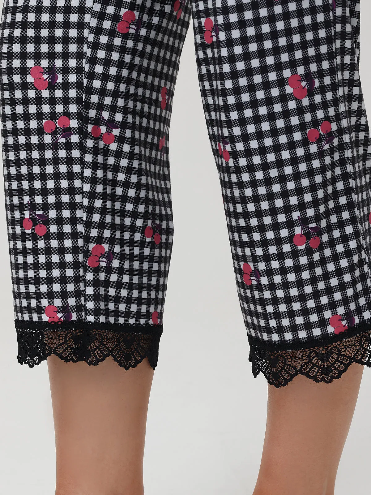 Lace Plaid Pajama Set sold by 89th & Madison product image thumbnail 5