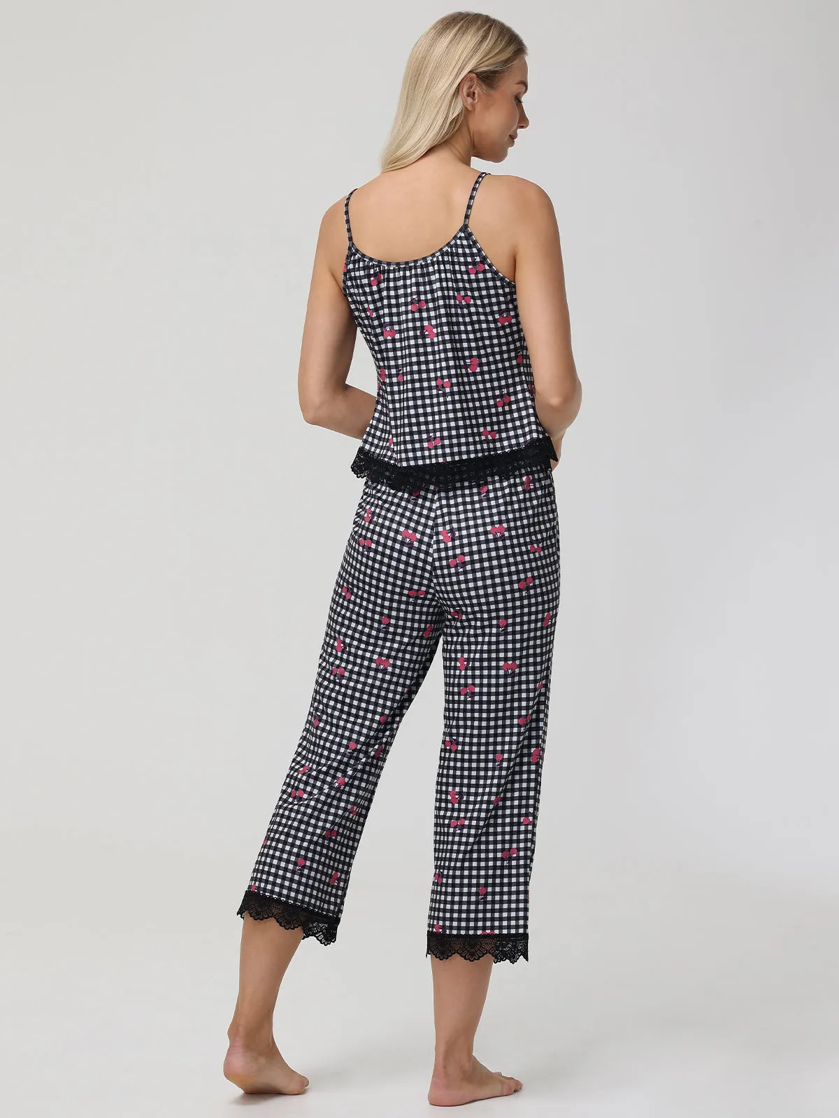 Lace Plaid Pajama Set sold by 89th & Madison product image thumbnail 2