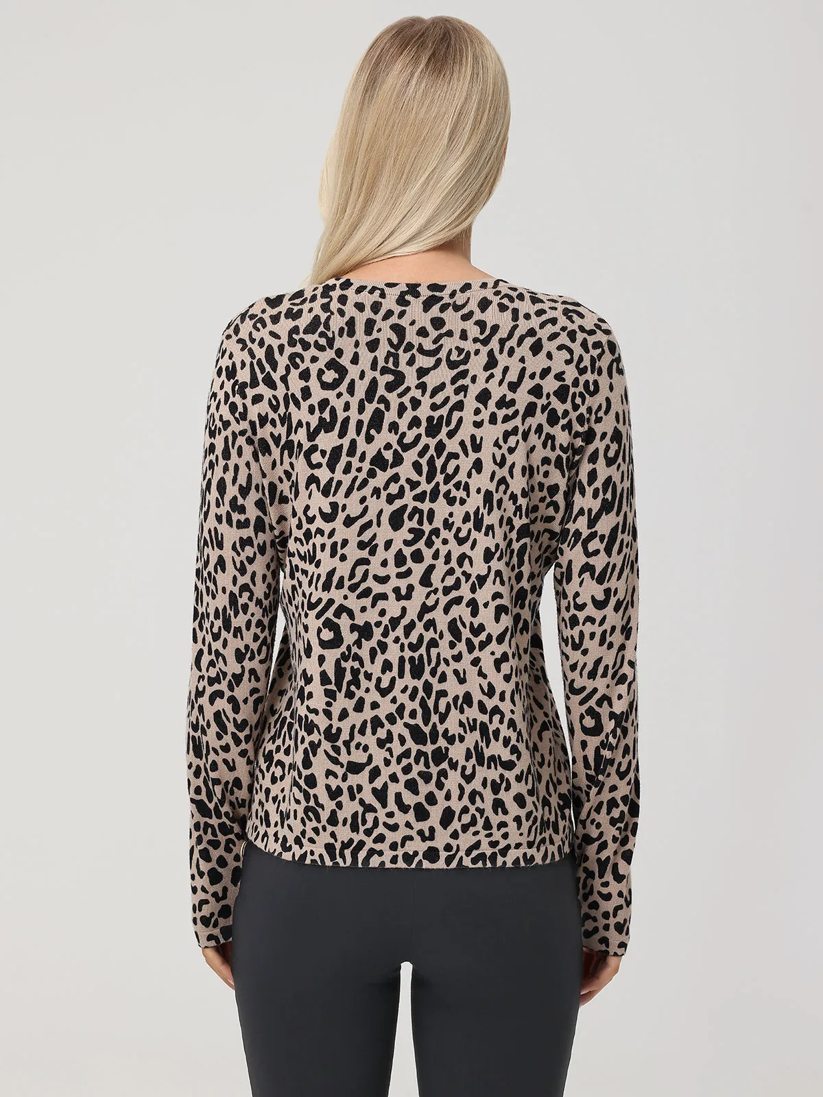 Leopard Button Front Cardigan sold by 89th & Madison product image thumbnail 2