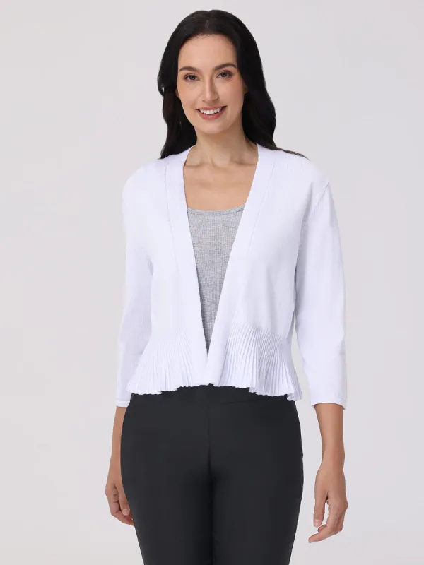 Peplum Open Front Cardigan sold by 89th & Madison