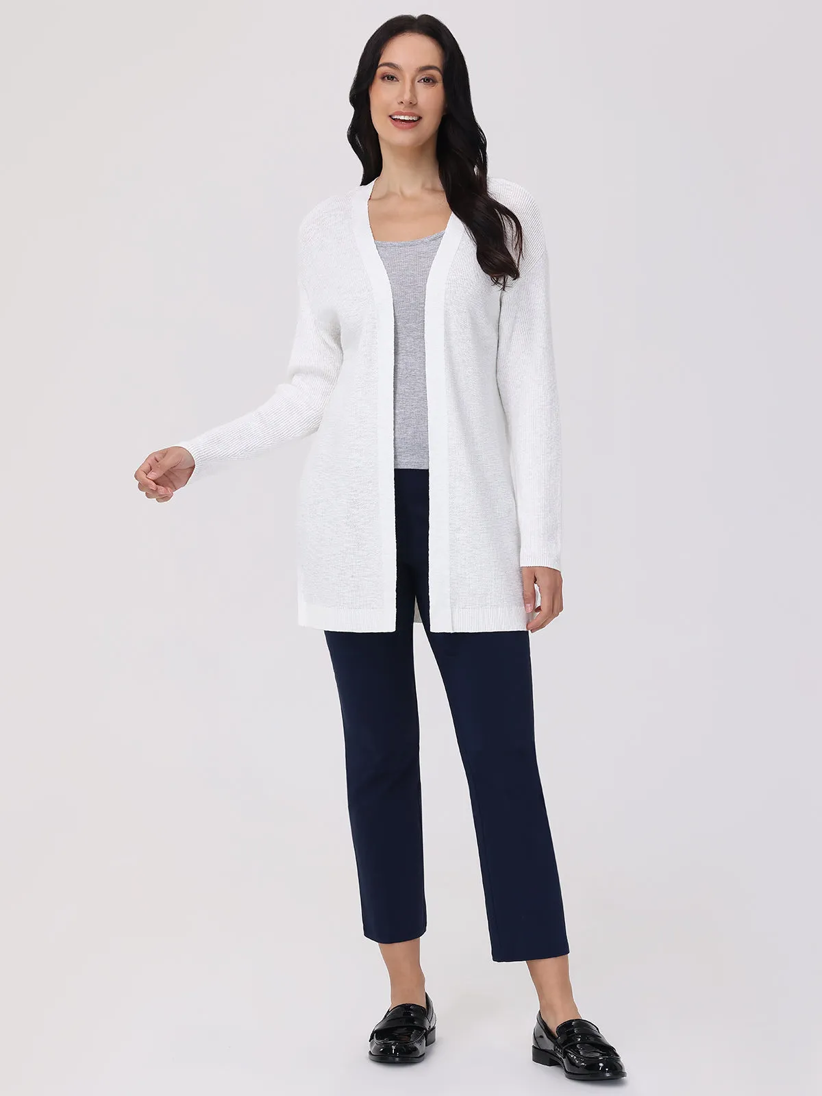 Open Front Long Cardigan sold by 89th & Madison product image thumbnail 5