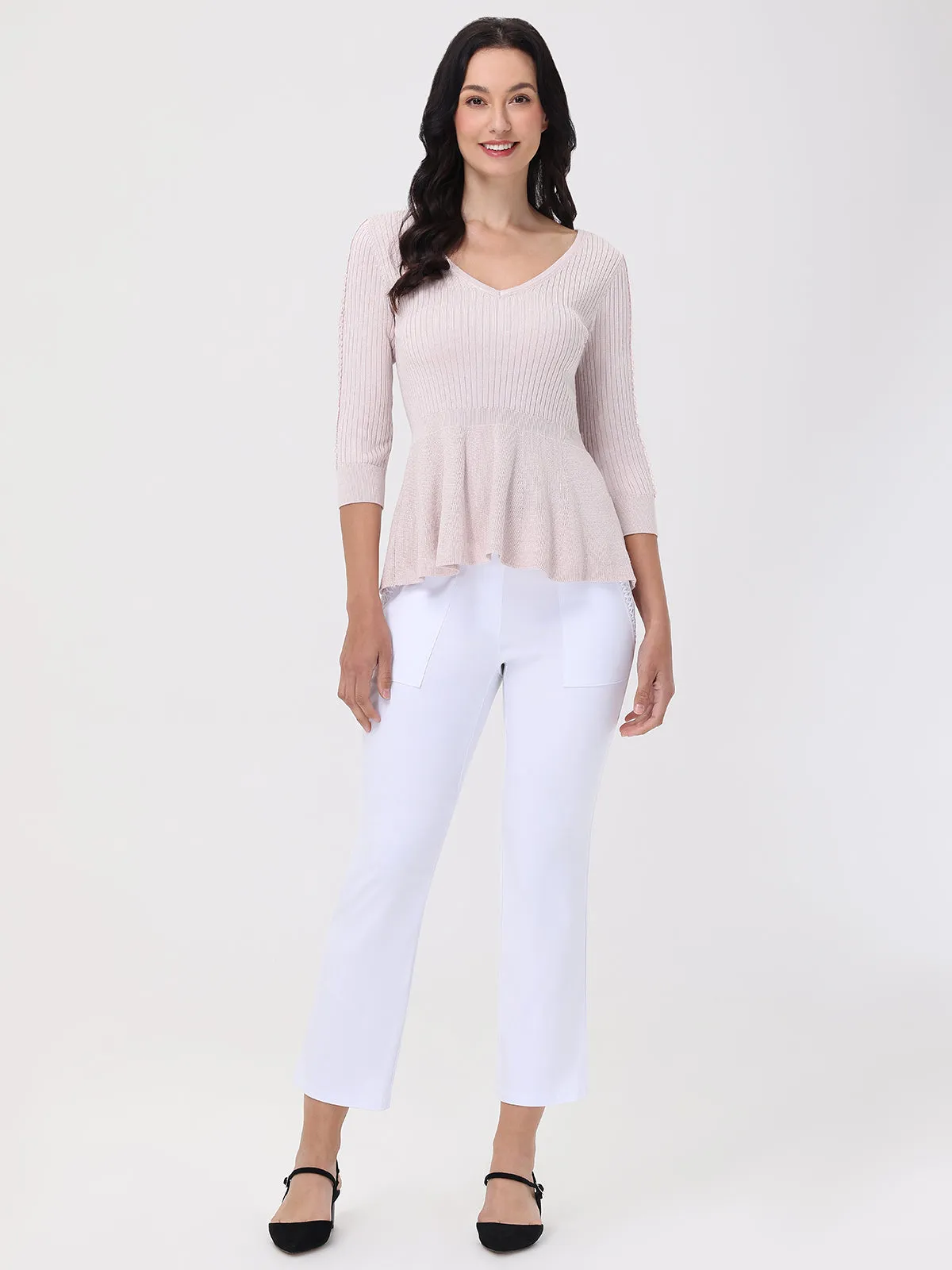 Millennium Kick Flare Ankle Pants sold by 89th & Madison product image thumbnail 2