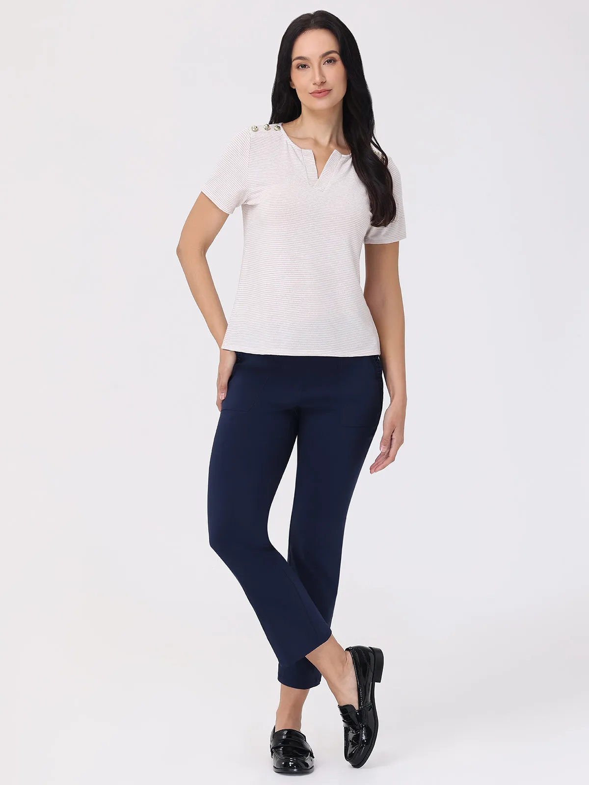 Shoulder Button Top sold by 89th & Madison product image thumbnail 5