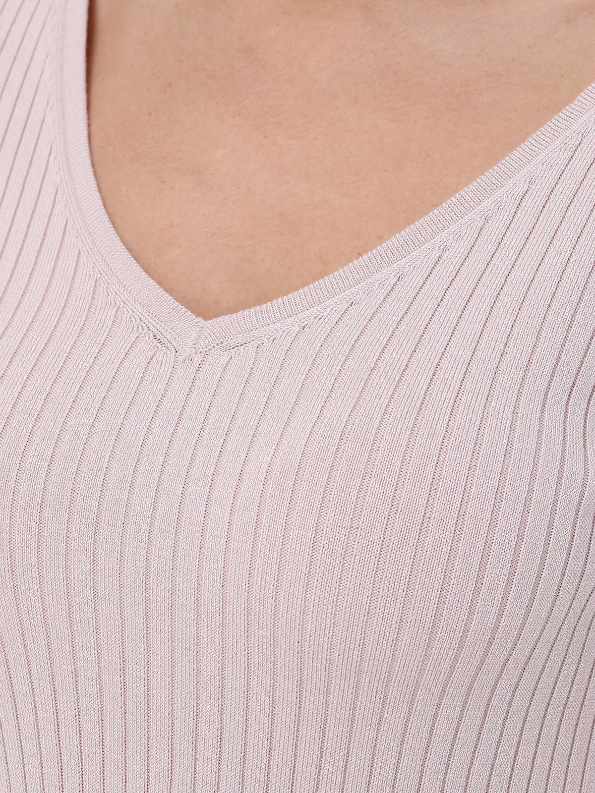 V-Neck Peplum Sweater sold by 89th & Madison product image thumbnail 4