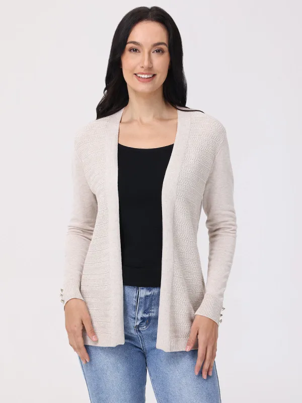 Textured Pointelle Cardigan sold by 89th & Madison