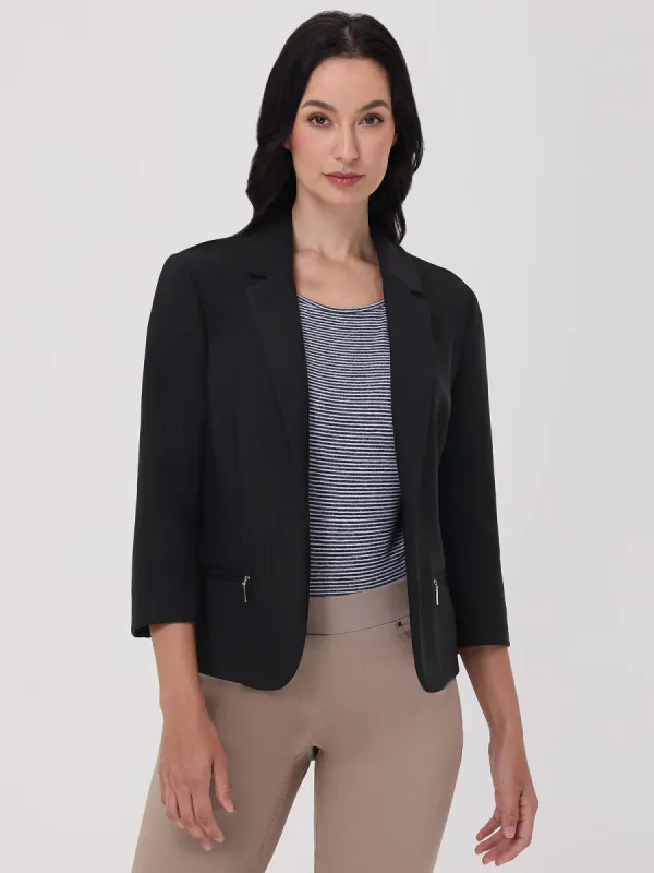Zip Pocket Crop Blazer sold by 89th & Madison