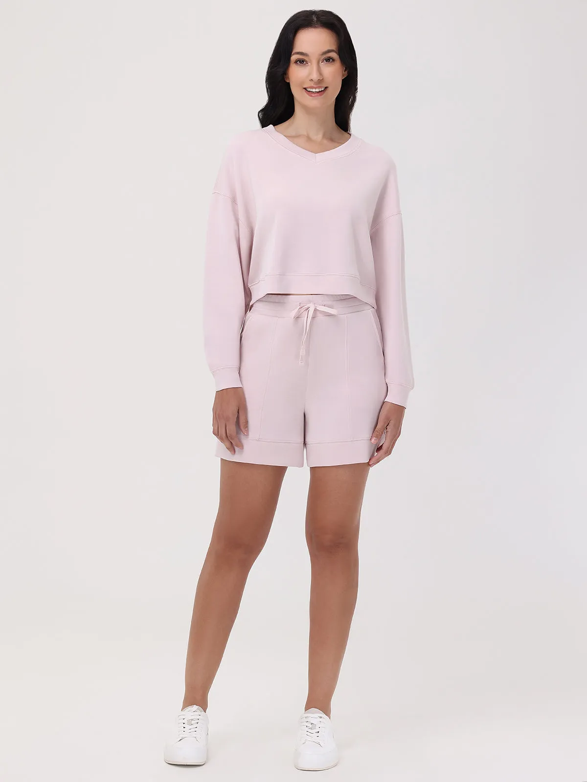 V-Neck Crop Sweatshirt sold by 89th & Madison product image thumbnail 5