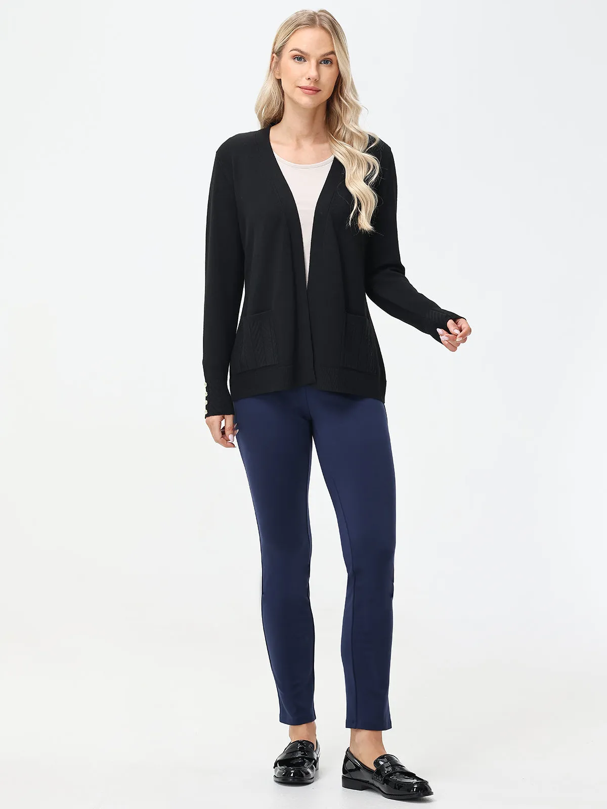 Luxe Ponte Slit Pockets Skinny Pants sold by 89th & Madison product image thumbnail 2