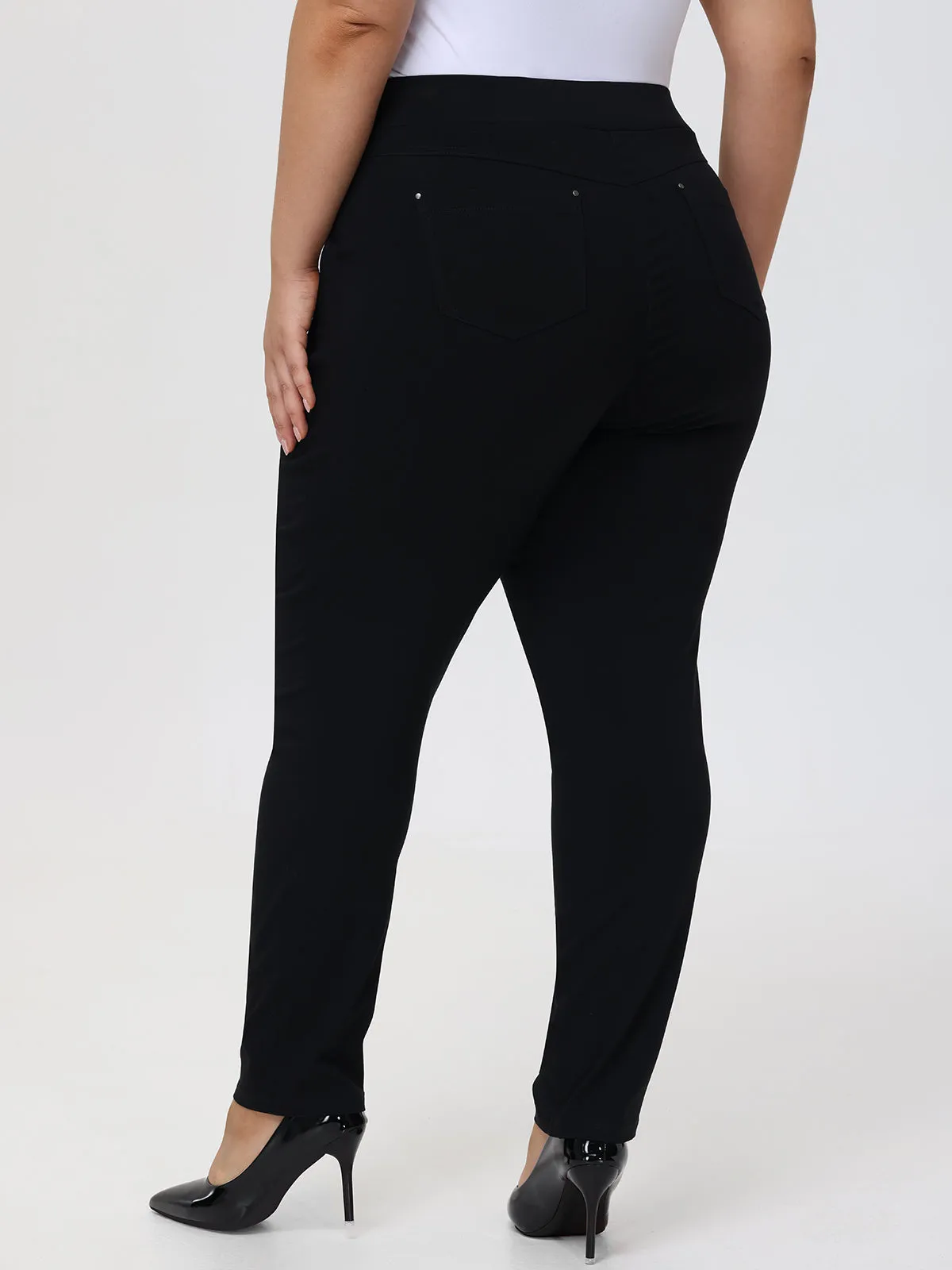 Plus Millennium Straight Leg Pull-On Pants sold by 89th & Madison product image thumbnail 3