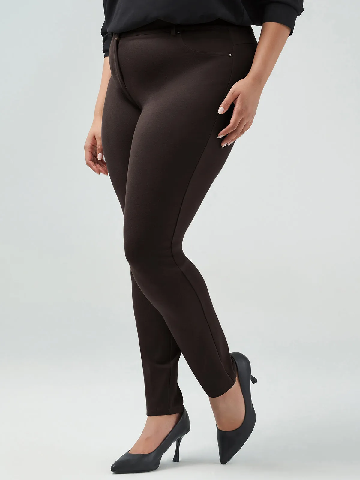 Plus Luxe Ponte Skinny Pants sold by 89th & Madison product image thumbnail 3