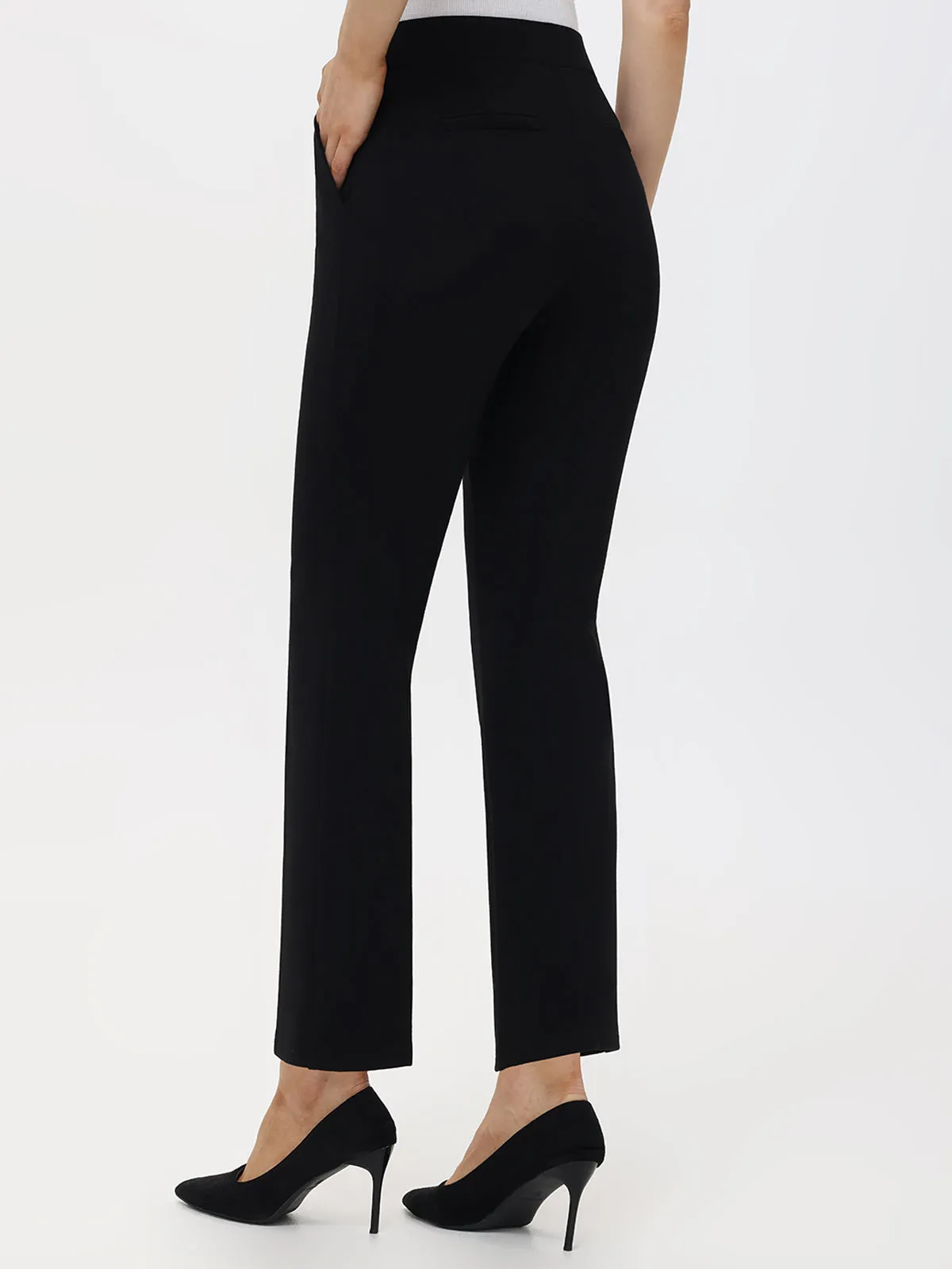 Luxe Ponte Crop Flare Pants sold by 89th & Madison product image thumbnail 3