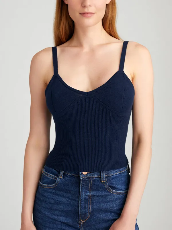 Liv: Rib Crop Tank made by 525 America