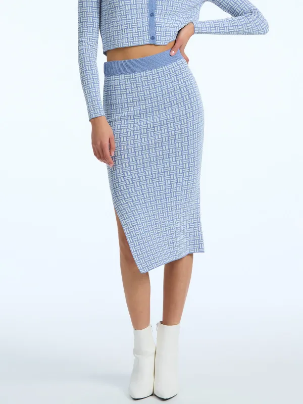 Mia: Jacquard Pencil Skirt sold by 89th & Madison