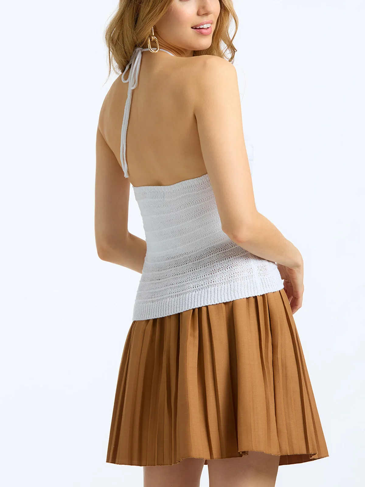 River: Open Stitch Halter Tank sold by 89th & Madison product image thumbnail 2