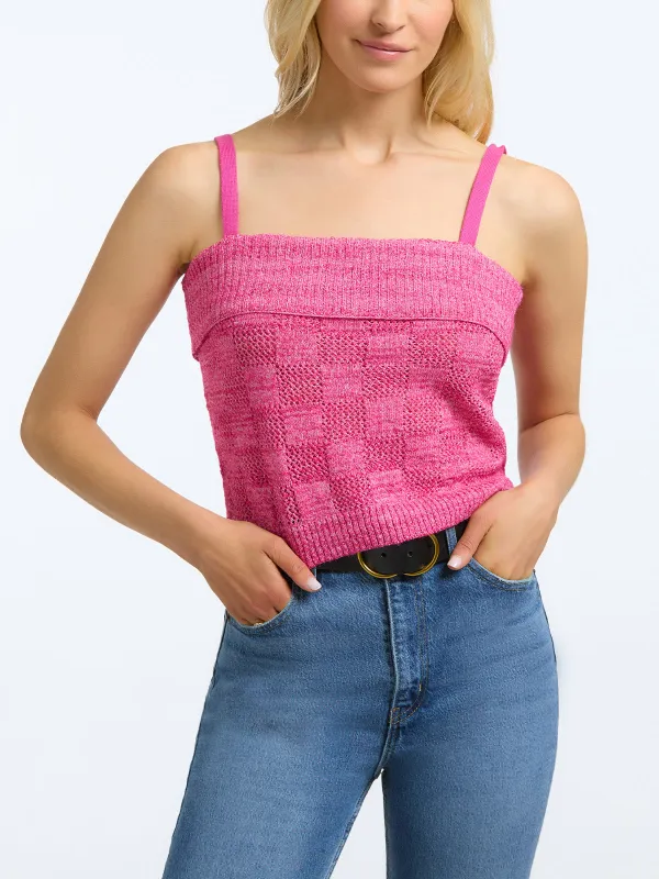 Lydia: Basket Weave Stitch Tank sold by 89th & Madison