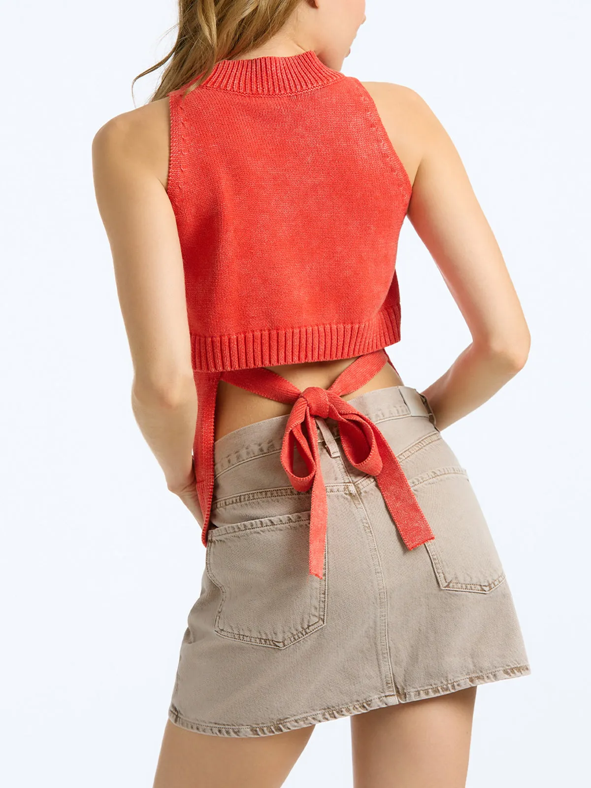 Vintage Wash Tie Back Tank sold by 89th & Madison product image thumbnail 2