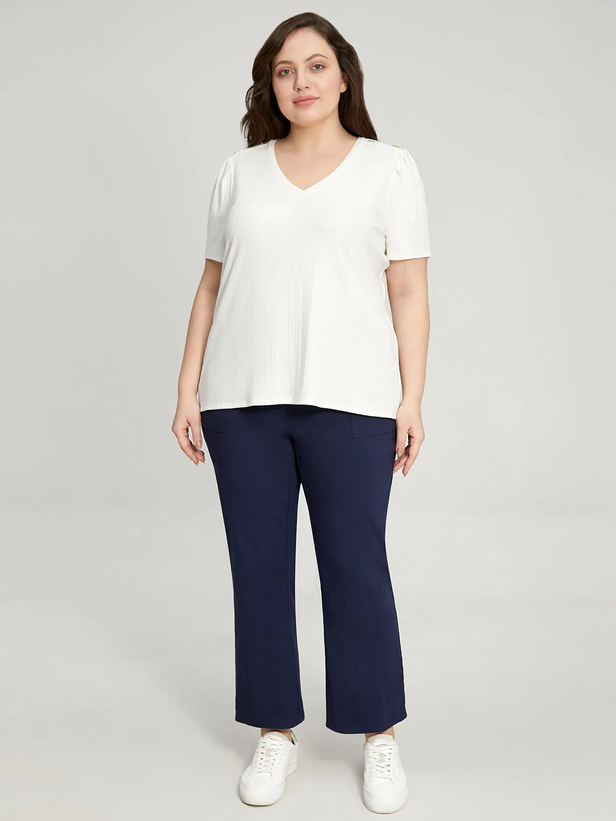 Plus Millennium Flare Leg Pull-On Pants sold by 89th & Madison product image thumbnail 2