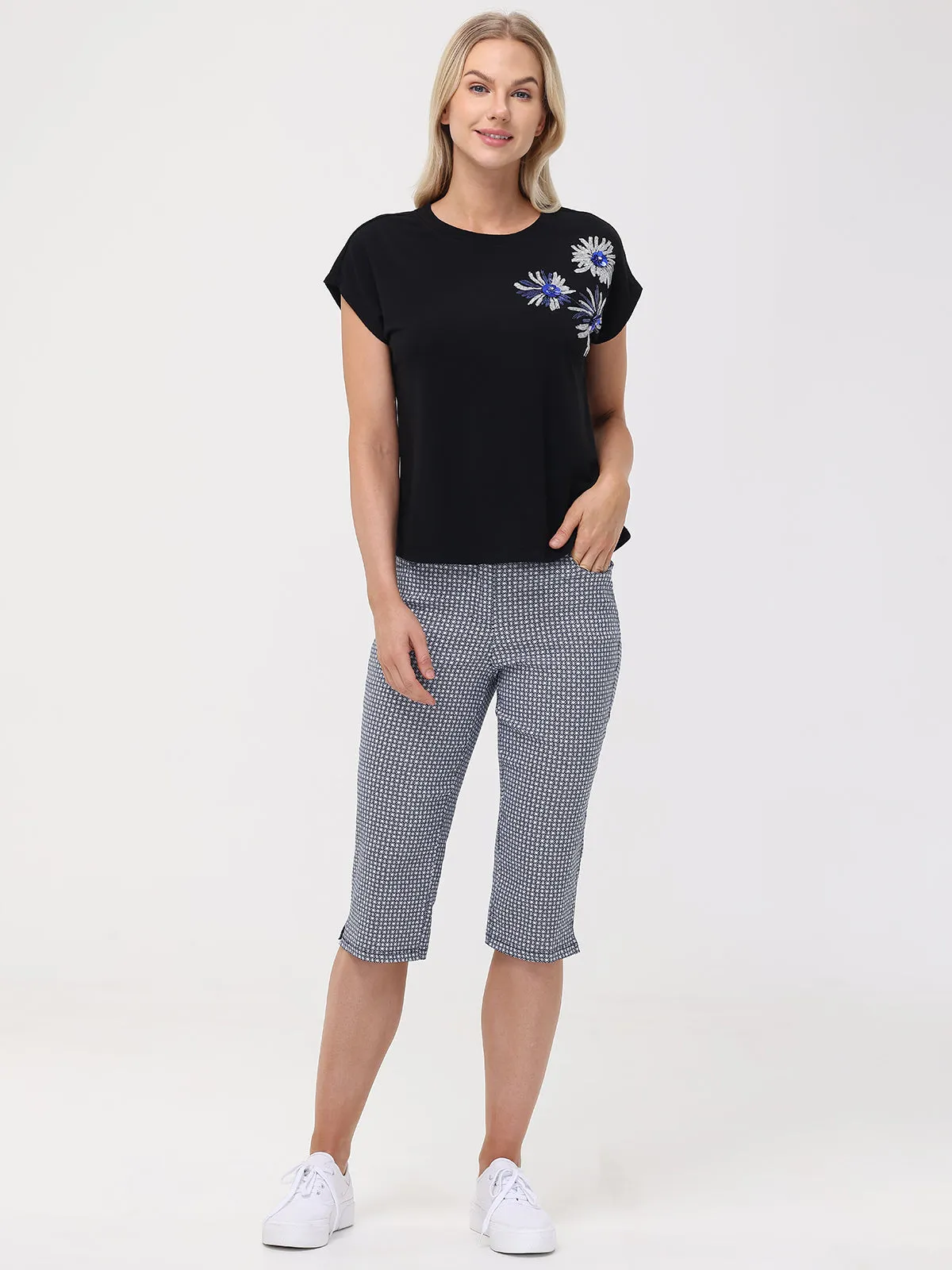 Floral Sequin Dolman Tee sold by 89th & Madison product image thumbnail 5