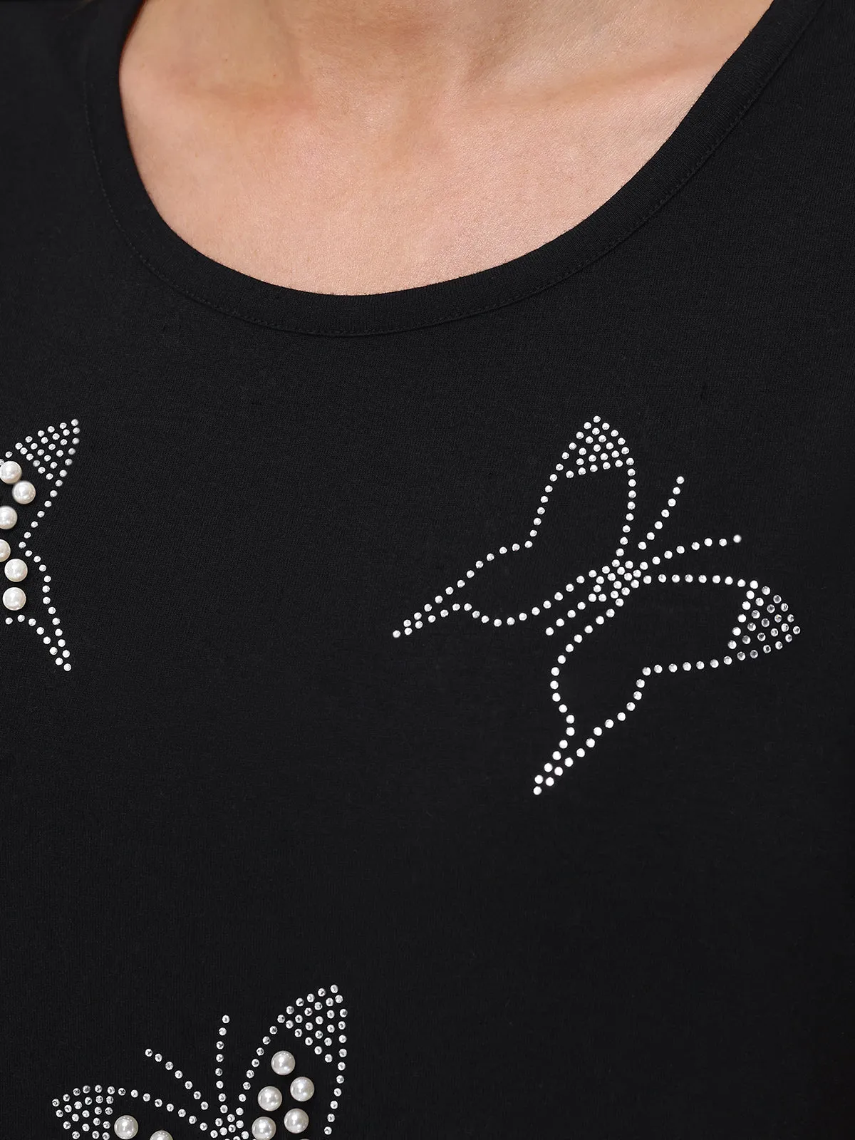 Butterfly Embellished Tee sold by 89th & Madison product image thumbnail 4