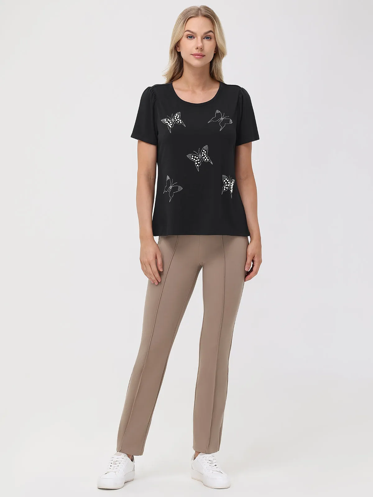 Butterfly Embellished Tee sold by 89th & Madison product image thumbnail 5