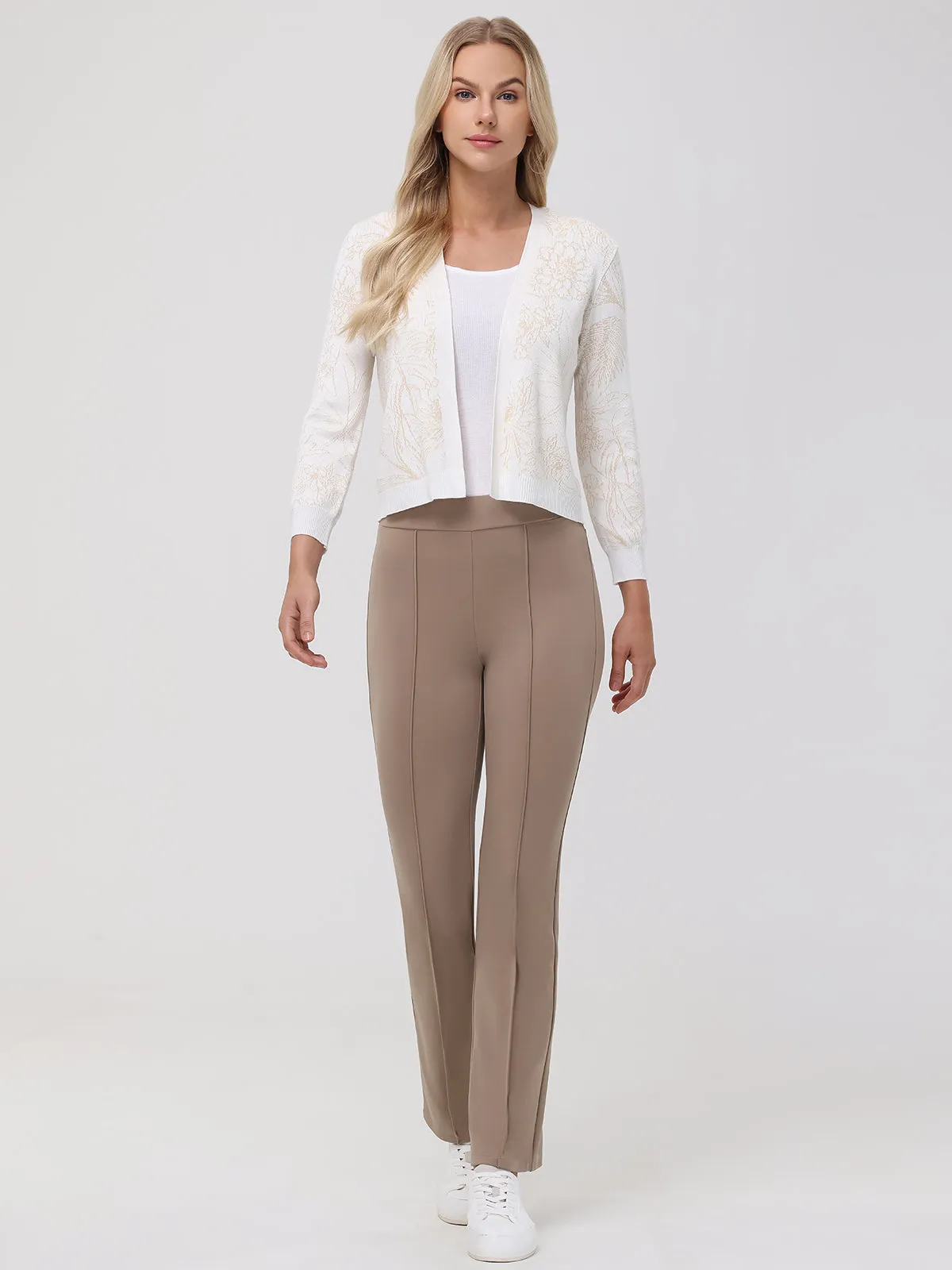 Floral Crop Cardigan sold by 89th & Madison product image thumbnail 5