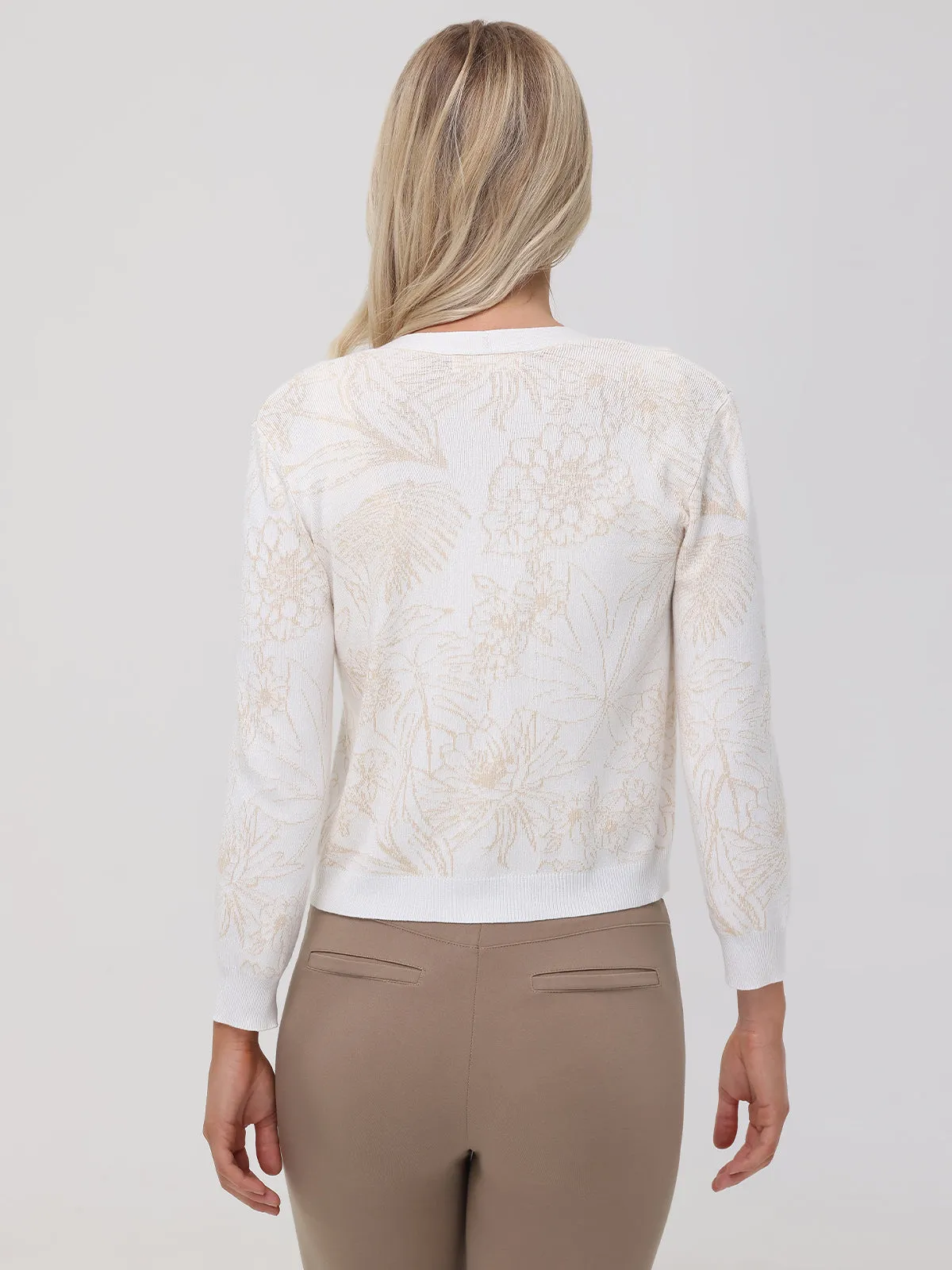 Floral Crop Cardigan sold by 89th & Madison product image thumbnail 2