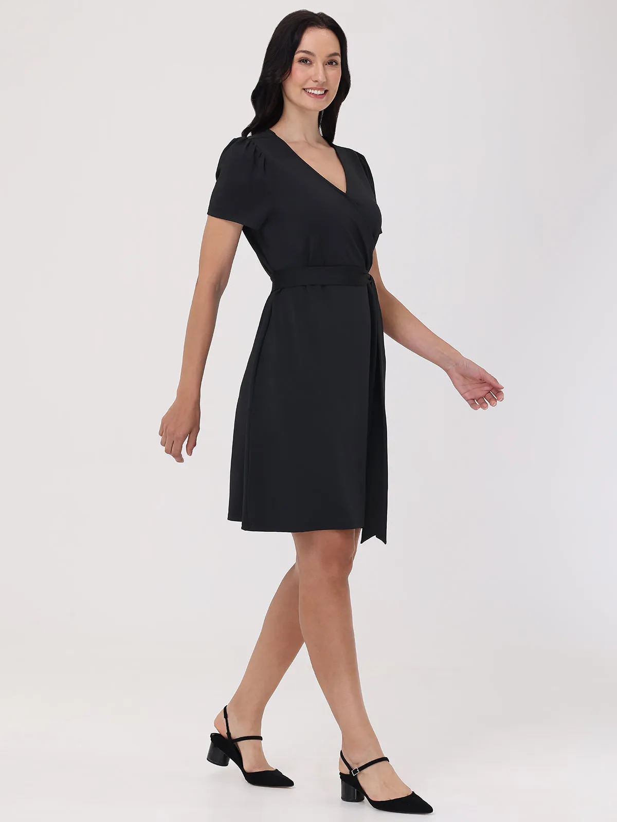 Faux Wrap Dress sold by 89th & Madison product image thumbnail 3