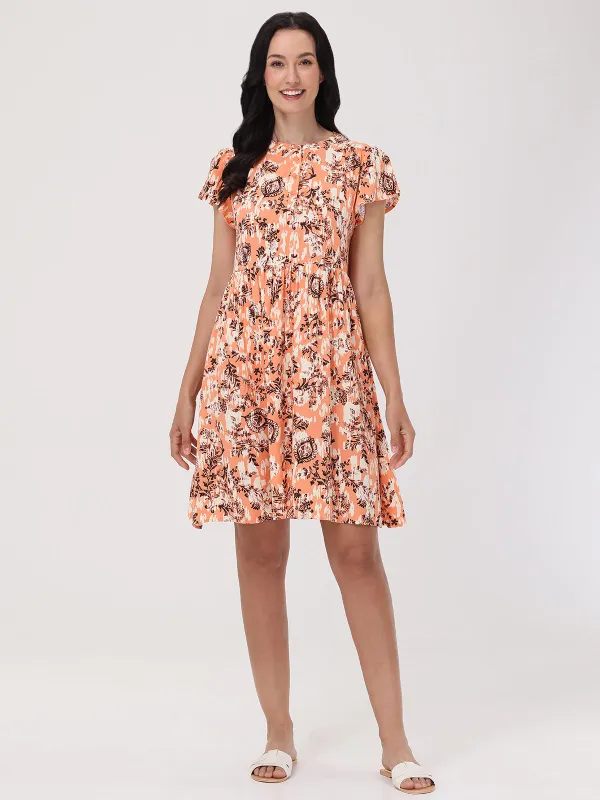 Floral Button Up Mini Dress sold by 89th & Madison